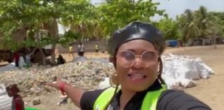 CONAKRY/NETTOYAGE PLAGE BÉNARÈS : FATOUMATA CHÉRIF FÉLICITÉ LES INITIATEURS !