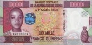 GUINÉE : LA BANQUE CENTRALE ANNONCE LE RETRAIT DES BILLETS DE 10 000…