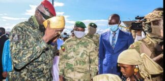 COLONEL MAMADI DOUMBOUYA ARRIVE AU MALI…