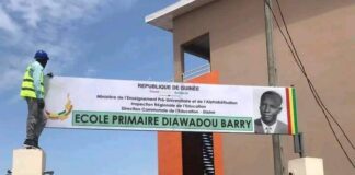 A LA PLACE DU DOMICILE DE CELLOU, C’EST DÉSORMAIS L’ECOLE DIAWADOU BARRY!