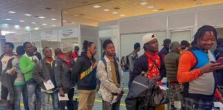 TUNISIE/VIOLENCE: ARRIVÉ DU QUATRIÈME CONVOI HUMANITAIRE A CONAKRY