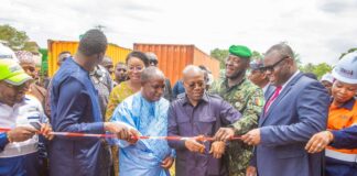 KAGBELEN/ABATTOIR MODERNE : LE PREMIER MINISTRE, BERNARD GOUMOU LANCE LES TRAVAUX DE FINALISATION…