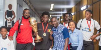 LES CHAMPIONS D’AFRIQUE U16 ACCUEILLIS EN HÉROS