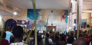 GUINÉE/DIMANCHE DES RAMEAUX: ANNE MARIE JAVOUHEY DE NONGO ÉGALEMENT EN FÊTE!