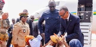 L’ACCUEIL CHALEUREUX DE PAUL KAGAME SYMBOLISÉ PAR UNE CALEBASSE DE NOIX DE COLA