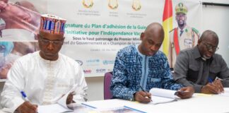 L’UNICEF SOUTIENT LE GOUVERNEMENT GUINÉEN POUR LA SIGNATURE DU PLAN D’ADHÉSION DE LA GUINÉE À L’INITIATIVE POUR L’INDÉPENDANCE VACCINALE ( COMMUNIQUÉ DE PRESSE)
