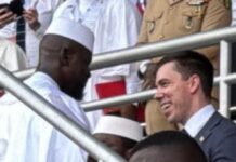 INVESTITURE : LE REPRÉSENTANT DE DONALD TRUMP AVEC DOUMBOUYA