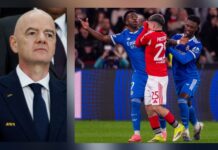 GESTE ANTI-RACISTE : INFANTINO FÉLICITE L’ARBITRE BENFICA-REAL MADRID