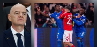 GESTE ANTI-RACISTE : INFANTINO FÉLICITE L’ARBITRE BENFICA-REAL MADRID