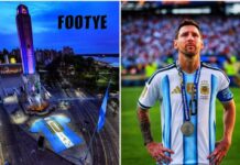 “GRACIAS 10” : ROSARIO DRESSE UN MAILLOT GÉANT DE 30 MÈTRES POUR DIRE ADIEU À MESSI